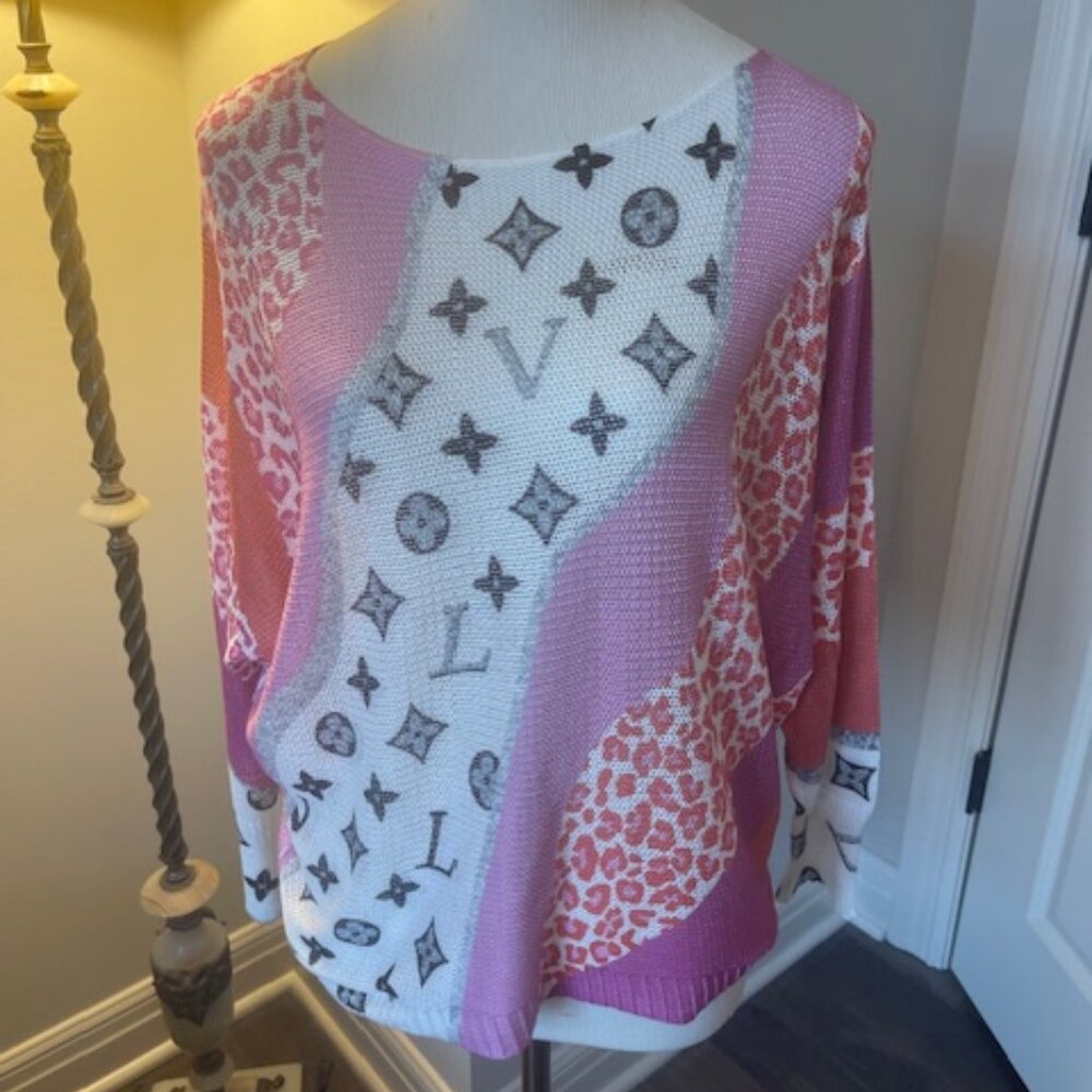 Leopard and LV Italian made sweater